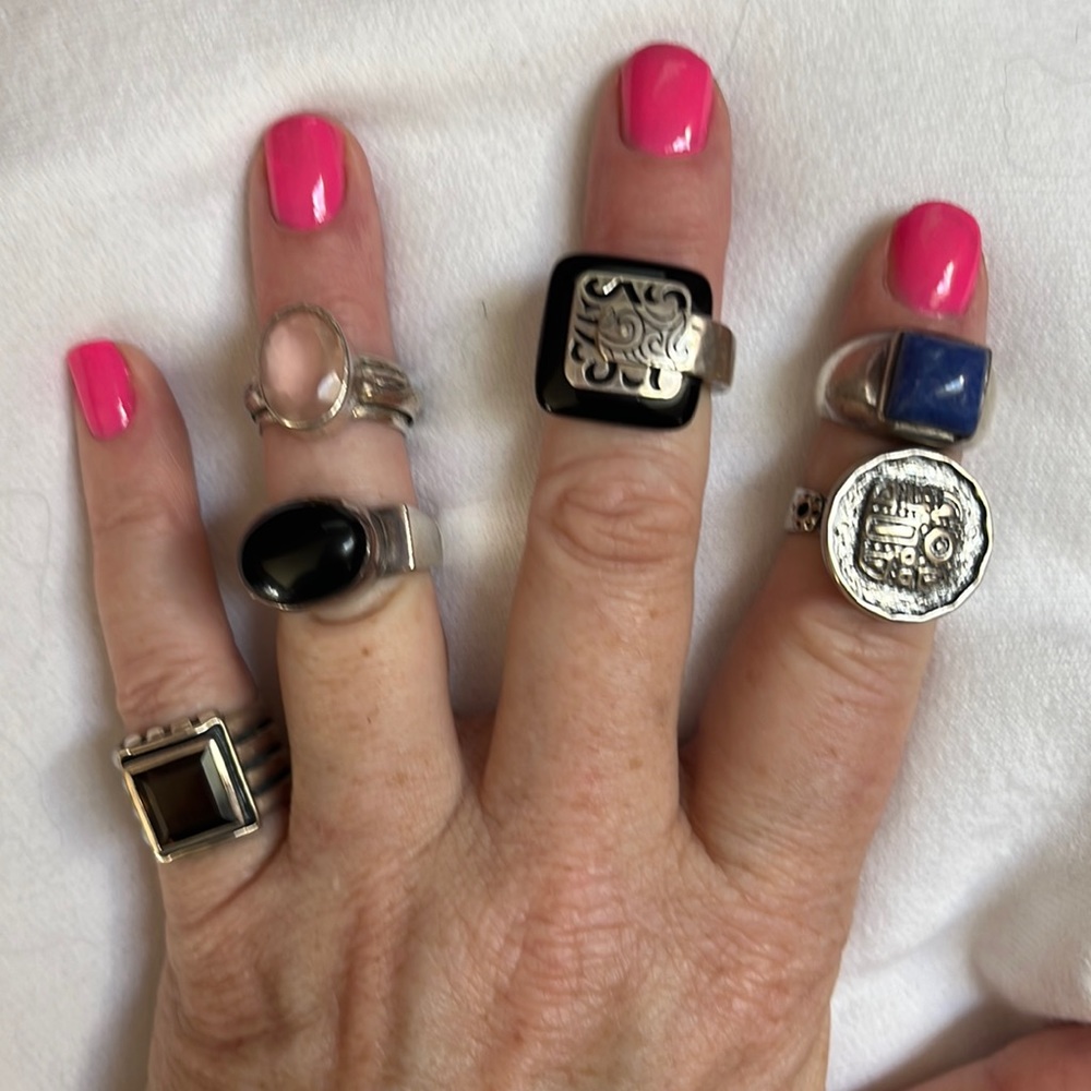 Silpada sterling silver rings.